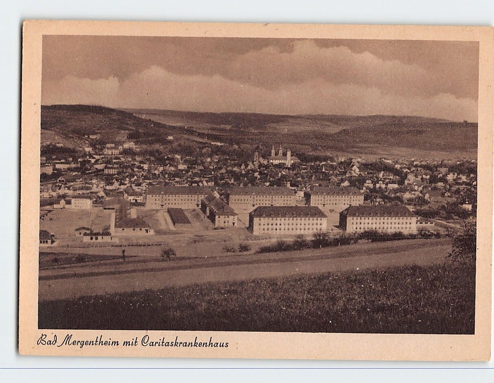 Postcard Caritas-Krankenhaus Bad Mergentheim Germany