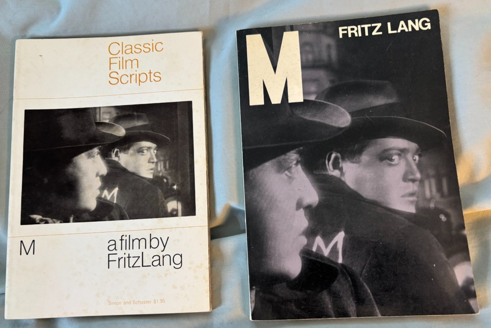 M - 2 screenplays US & UK digest paperbacks movie tie-in VG+ Peter Lorre 1968