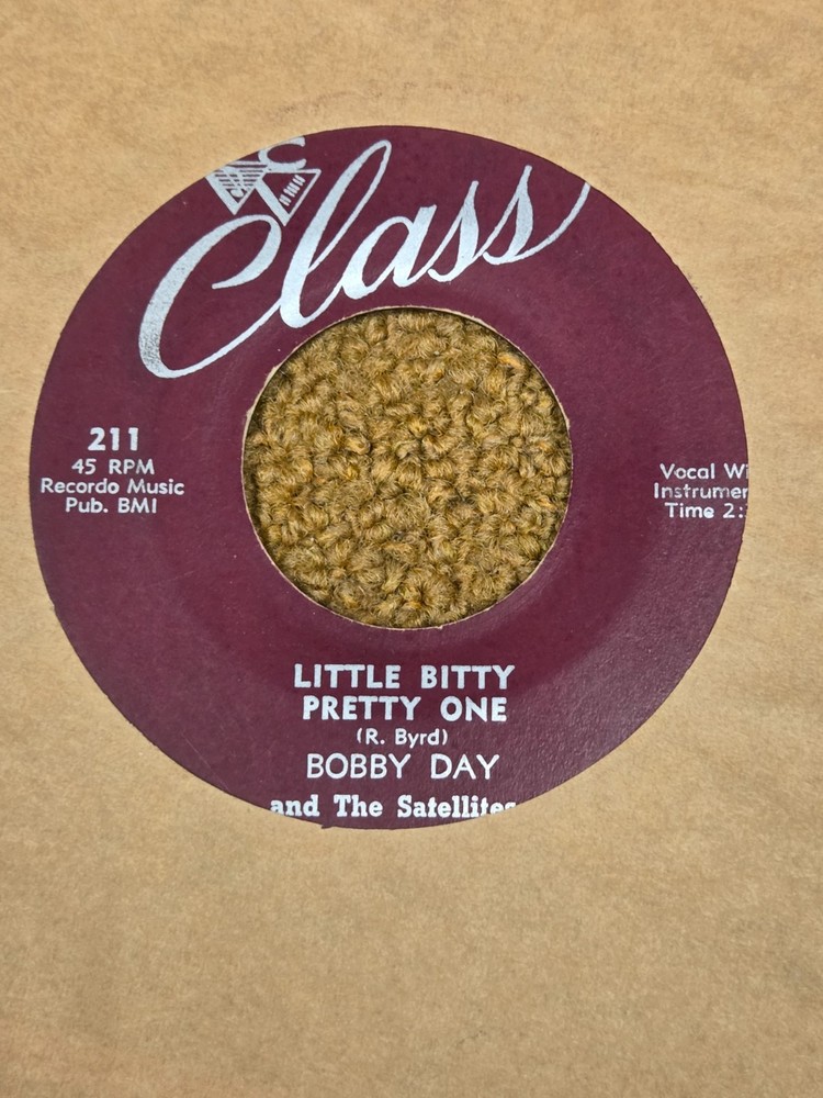 45 RPM Bobby Day CLASS 211 Little Bitty Pretty One VG