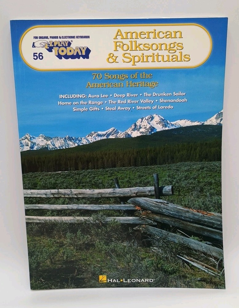 American Folksongs & Spirituals: E-Z Play Today Volume 56 sheet music songbook