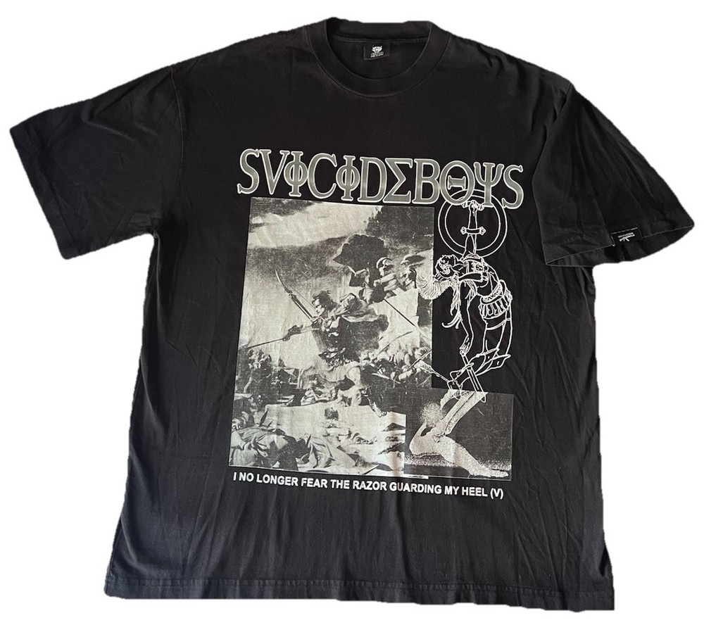 G59 Suicideboys 'I No Longer Fear The Razor Guarding My Heal V' Album T-Shirt XL