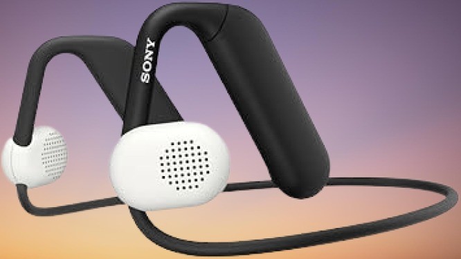 Sony Float Run Wireless Headphones - Open-Ear Design for Running, IPX4