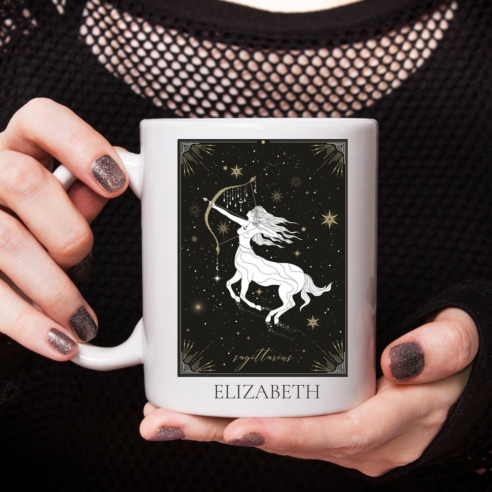 Personalised Zodiac Sagittarius Star Sign Mug Custom Design