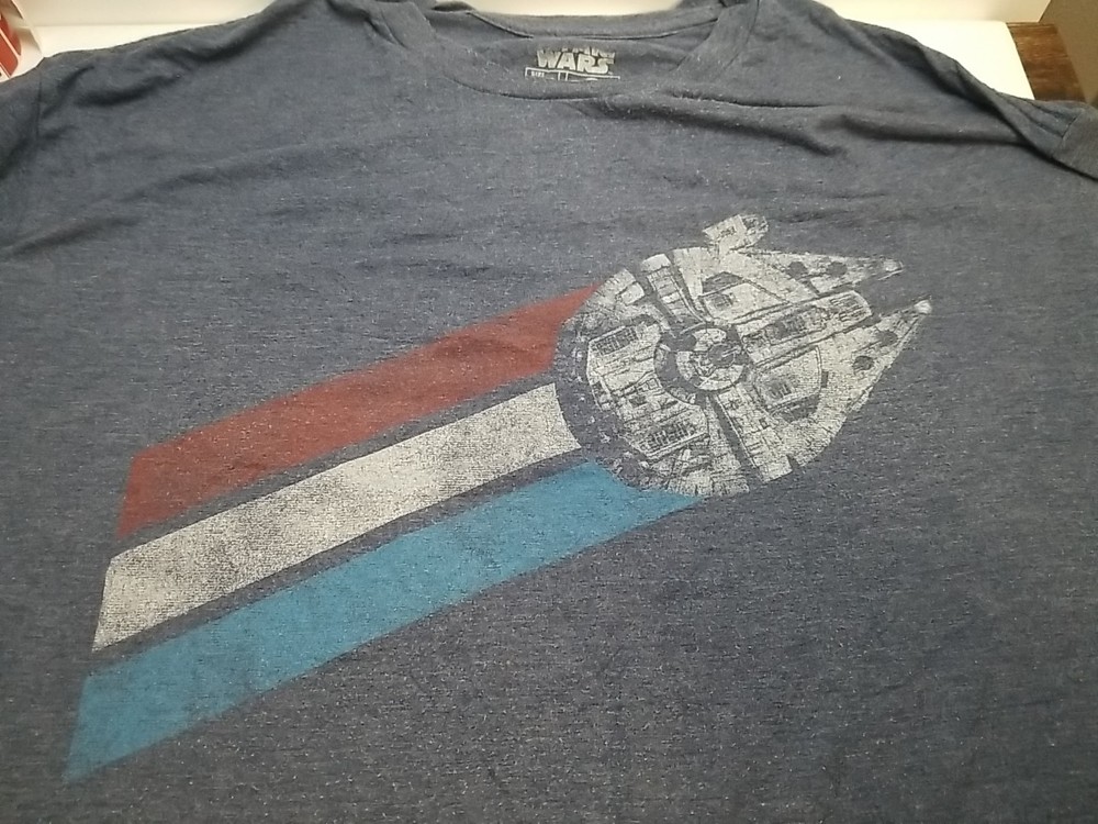 Mad Engine Star Wars Millennium Falcon T-Shirt Size 2XL Shirt Sleeve Crew Neck