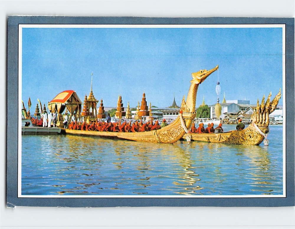 Postcard Suphannahongse Thai Royal State Barge Thailand