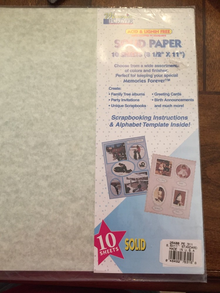 20-Sheet Acid-Free Scrapbooking Paper Pack 8.5x11 for Lasting Memories  -image