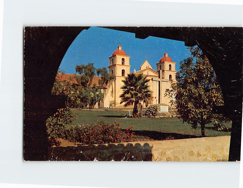 Postcard Mission Santa Barbara California USA