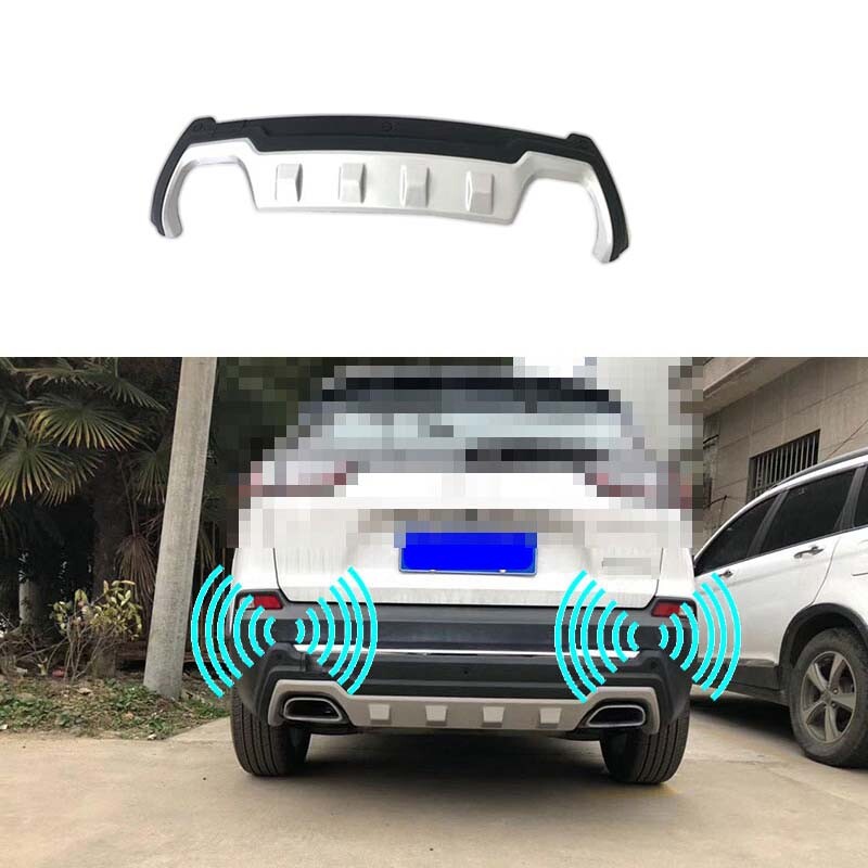 Black Silver 2019-2020 Rear Bumper Diffuser Spoiler Board For Jeep Cherokee