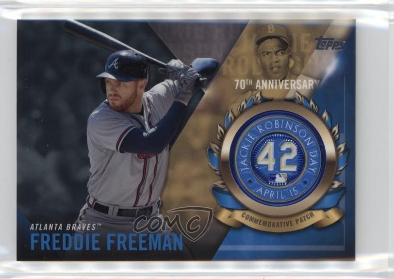 2017 Topps Jackie Robinson Day Commemorative Patch Freddie Freeman #JRPC-FFFulfilled by COMC - World’s largest consignment service