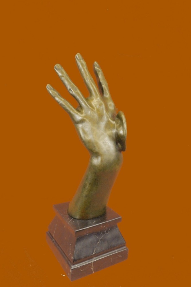 Modern Art Sculpture Original Hand with Large Ear Abstract Bronze Sculpture DEAL-image