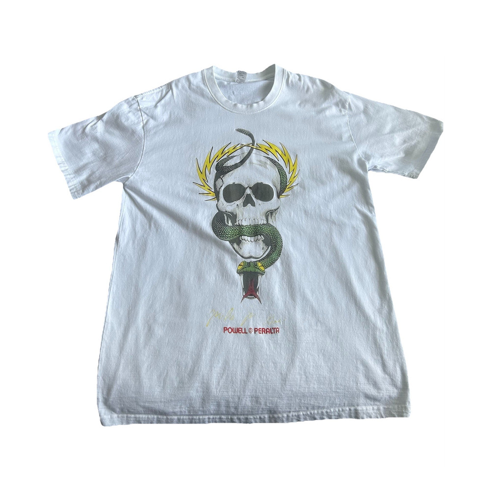 Powell Peralta Mike McGill Skull Snake T Shirt XL White Skate Tee