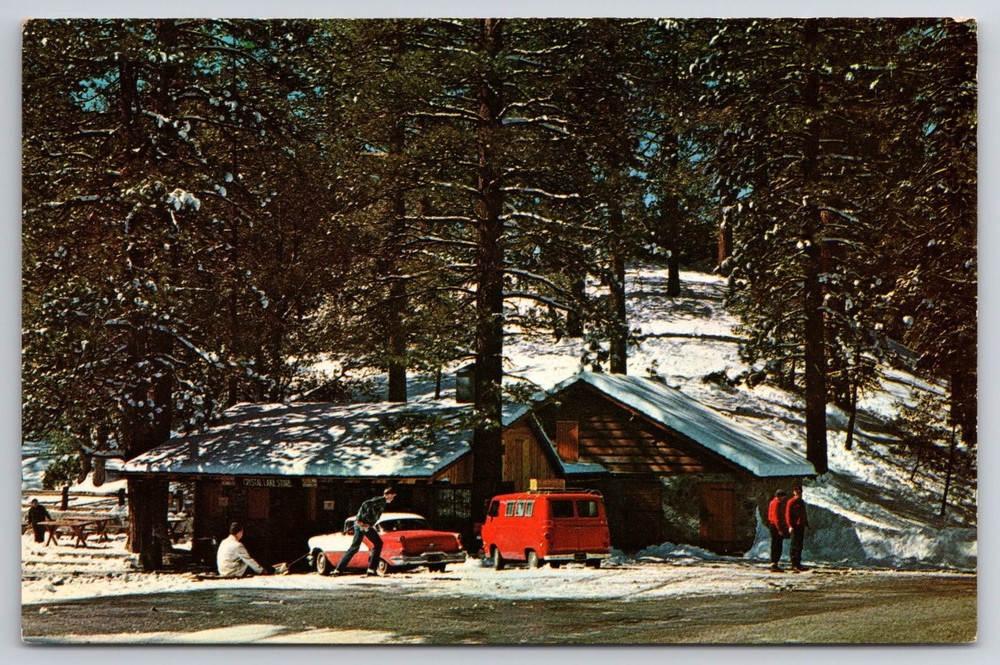 Crystal Lake Resort Main Store Angeles National Forest Azusa California Postcard