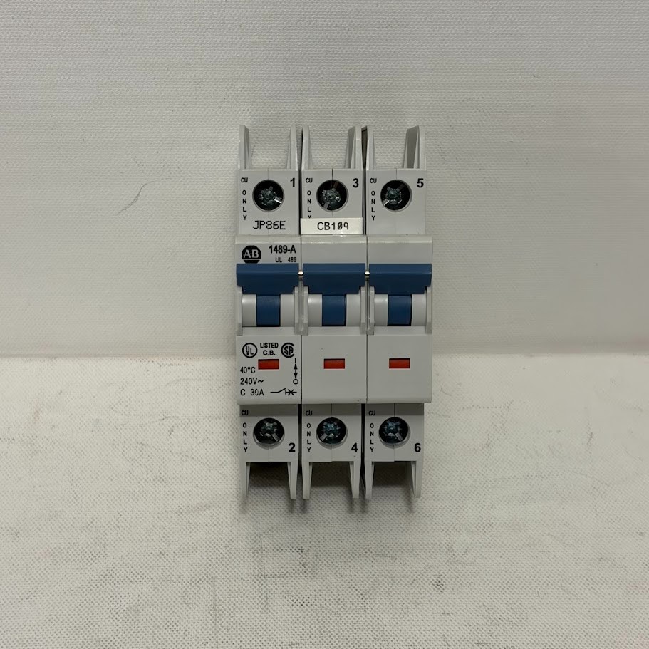 USED - Allen Bradley 1489-A3C300 Miniature Circuit Breaker 3P 30A