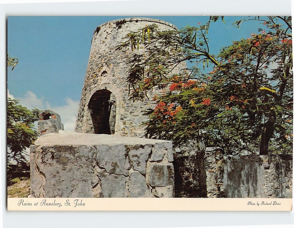 Postcard Ruins at Annaberg St. John US Virgin Islands