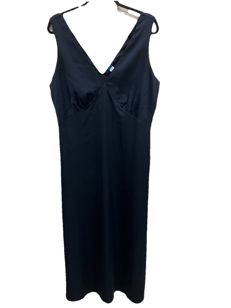 Women’s Old Navy Silk Navy Slip Dress Maxi Size Large