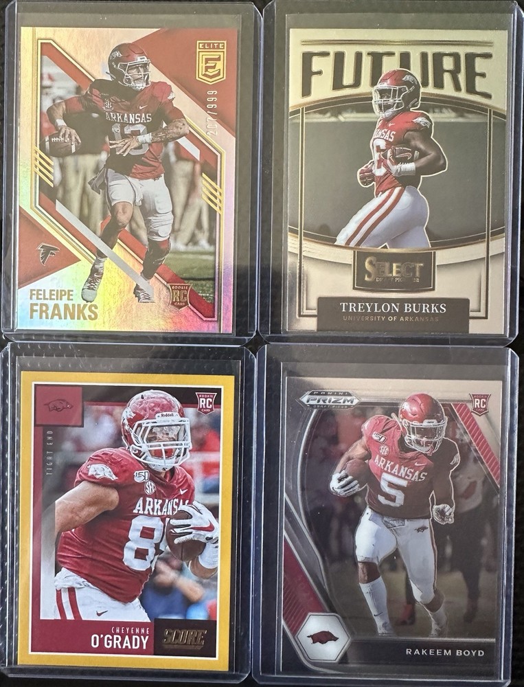 Arkansas Razorbacks Rookie Parallel Lot(8 cards) /999
