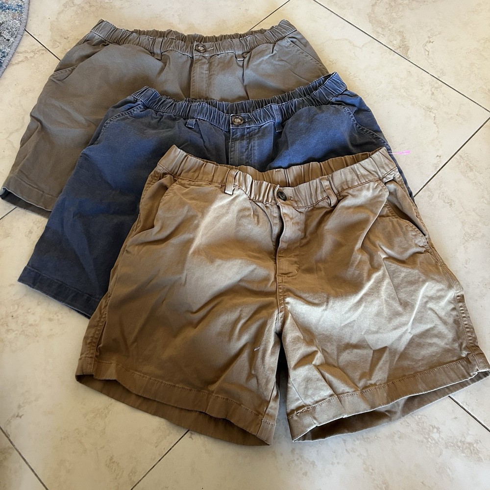 Chubbies Lot Of 3 Men's Everywear Shorts Size L/XL  7” Elastic Seersucker