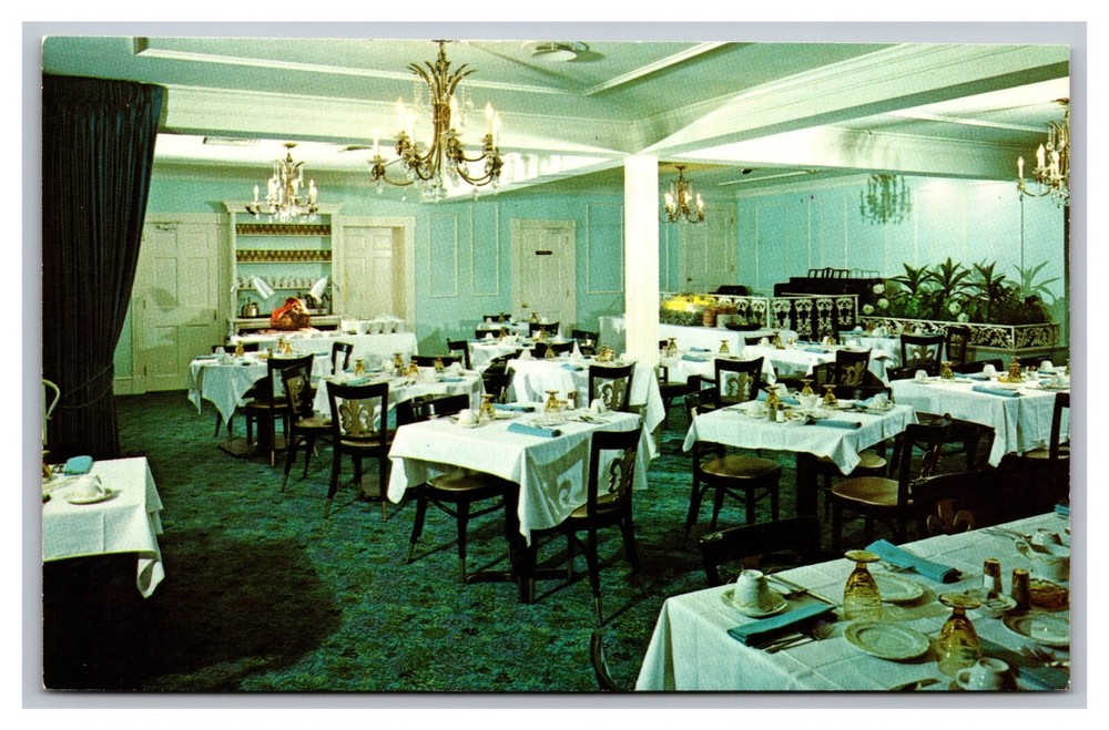 Bedford PA Pennsylvania The Coach Room Restaurant King's Room Chrome Postcard
