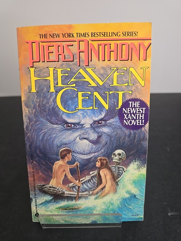 Piers Anthony – Heaven Cent (1988 Avon PB, Xanth #11, 1st Avon Printing, LN)