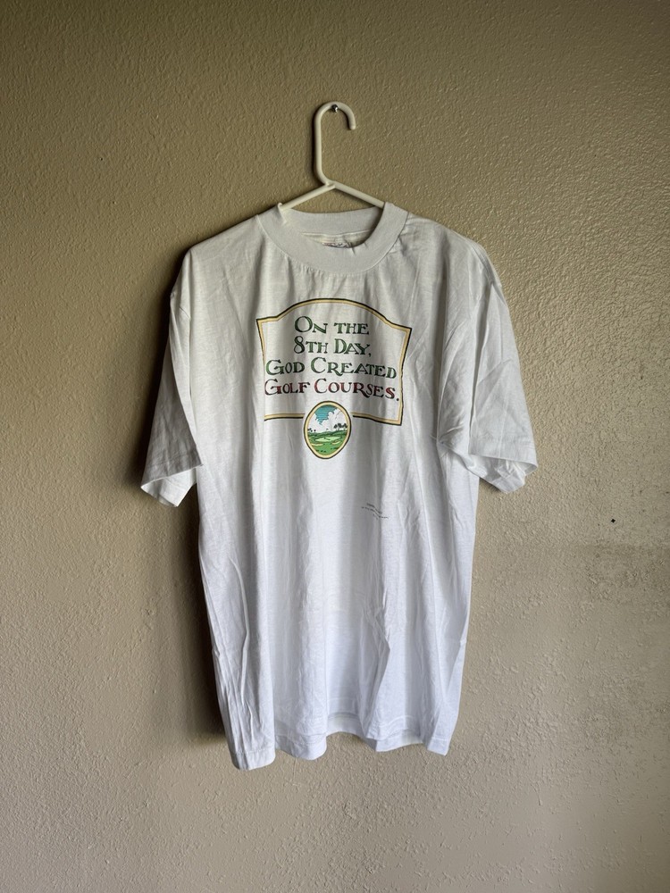Vintage Men’s XL Graphic T Shirt Golf Quote Scene Funny Gift Shirt Single Stitch