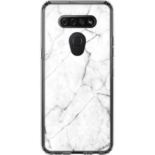 Marble LG K51/Q51 Clear Case - White Marble