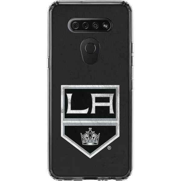 NHL Los Angeles Kings LG K51/Q51 Clear Case - Los Angeles Kings Distressed