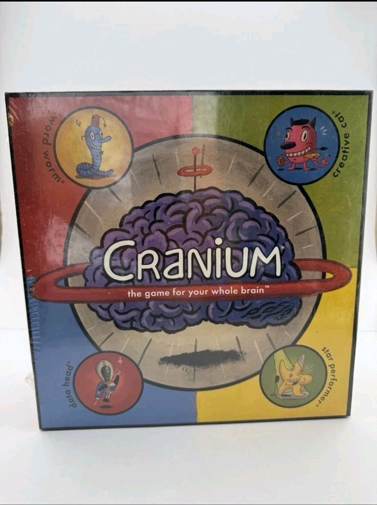 Cranium The Game For Your Whole Brain Board Game 2001 Edition Gary Baseman new