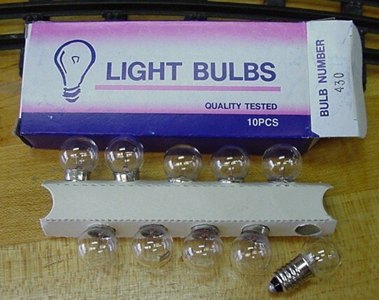 Lionel Prewar 430C Bulbs Lamps 14V Screw Base Replacement Parts