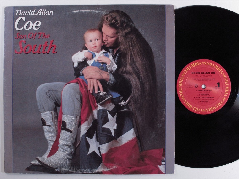 DAVID ALLAN COE Son Of The South COLUMBIA LP VG++ d