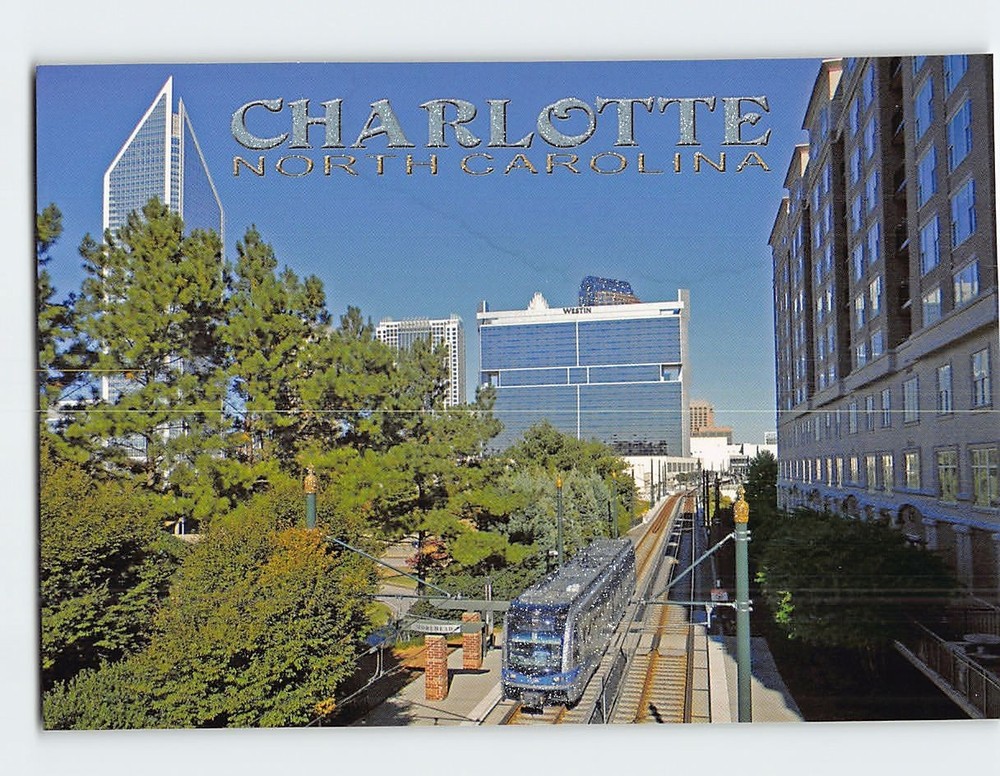 Postcard Uptown Charlotte North Carolina USA