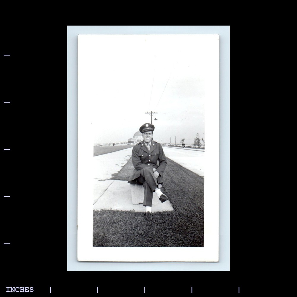 Old Vintage Photo ARMY MAN SOLDIER IN UNIFORM
