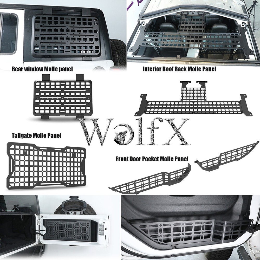 Versatile Modular Molle Panel Decoration Fit  2018-2025 Jeep Wrangler JL /4 Door