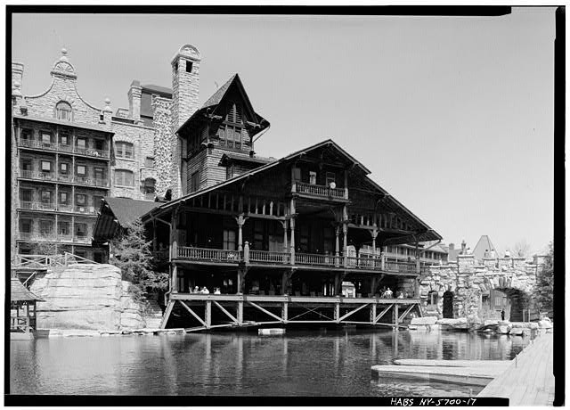 17. DETAIL VIEW OF PAVILION AREA, EAST SIDE FROM SOUTHEAST - Mohonk Mountain