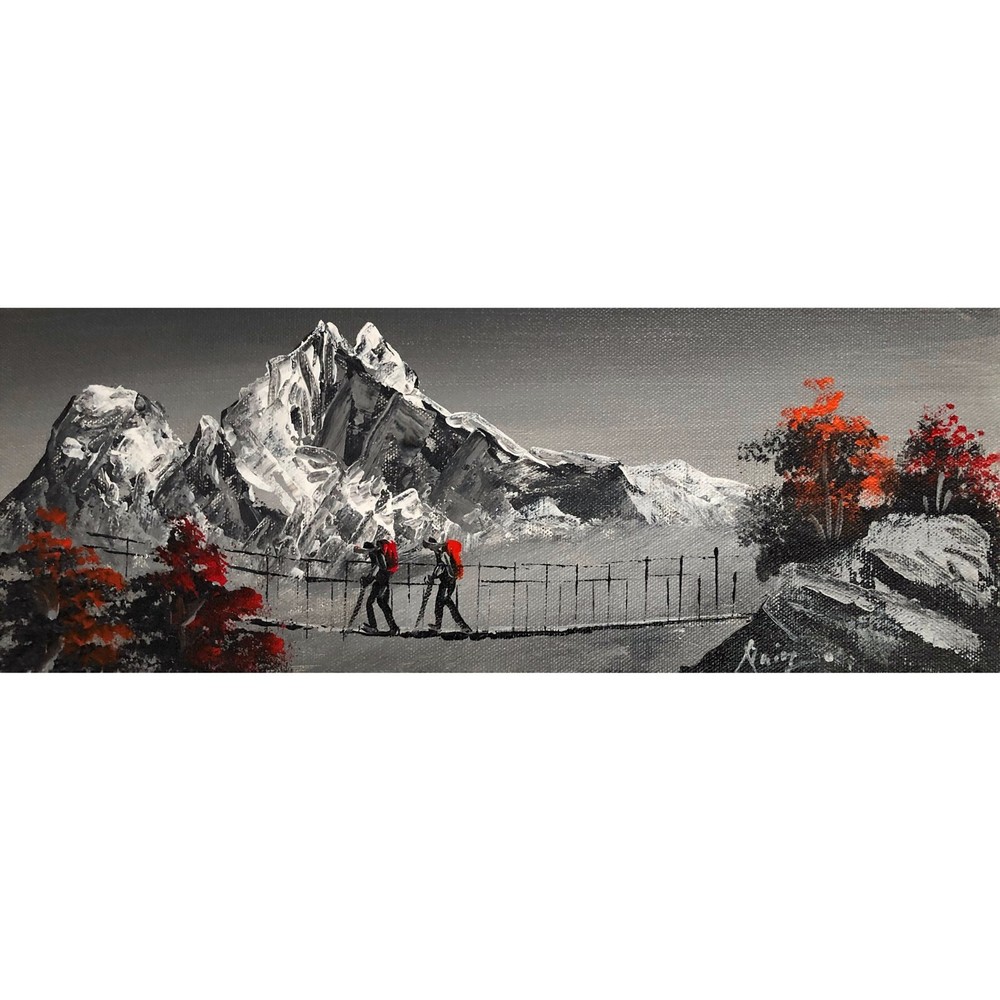 Abstract Mountain Art for Stylish Office and Home Decoration-image
