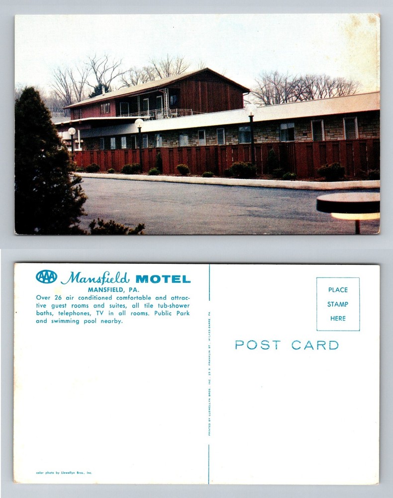 Mansfield, PA-Pennsylvania, Mansfield Motel Roadside Lodging Vintage Postcard