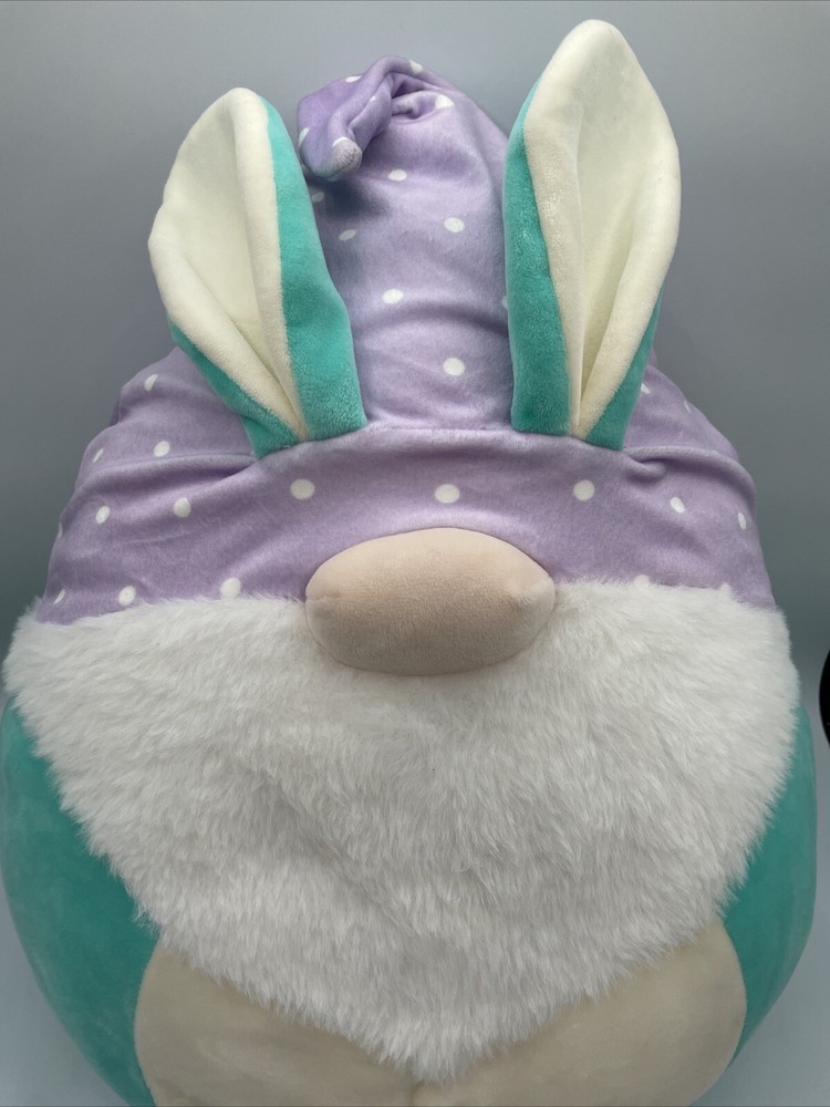 Squishmallow Maddox The Gnome W/ Bunny Ears Easter Plush 12