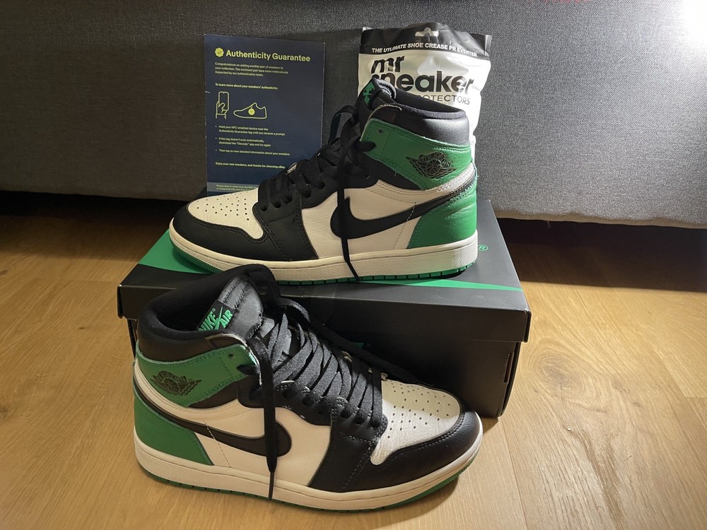 Nike Air Jordan 1 Retro High OG 'Lucky Green' Black/Green Size UK8.5