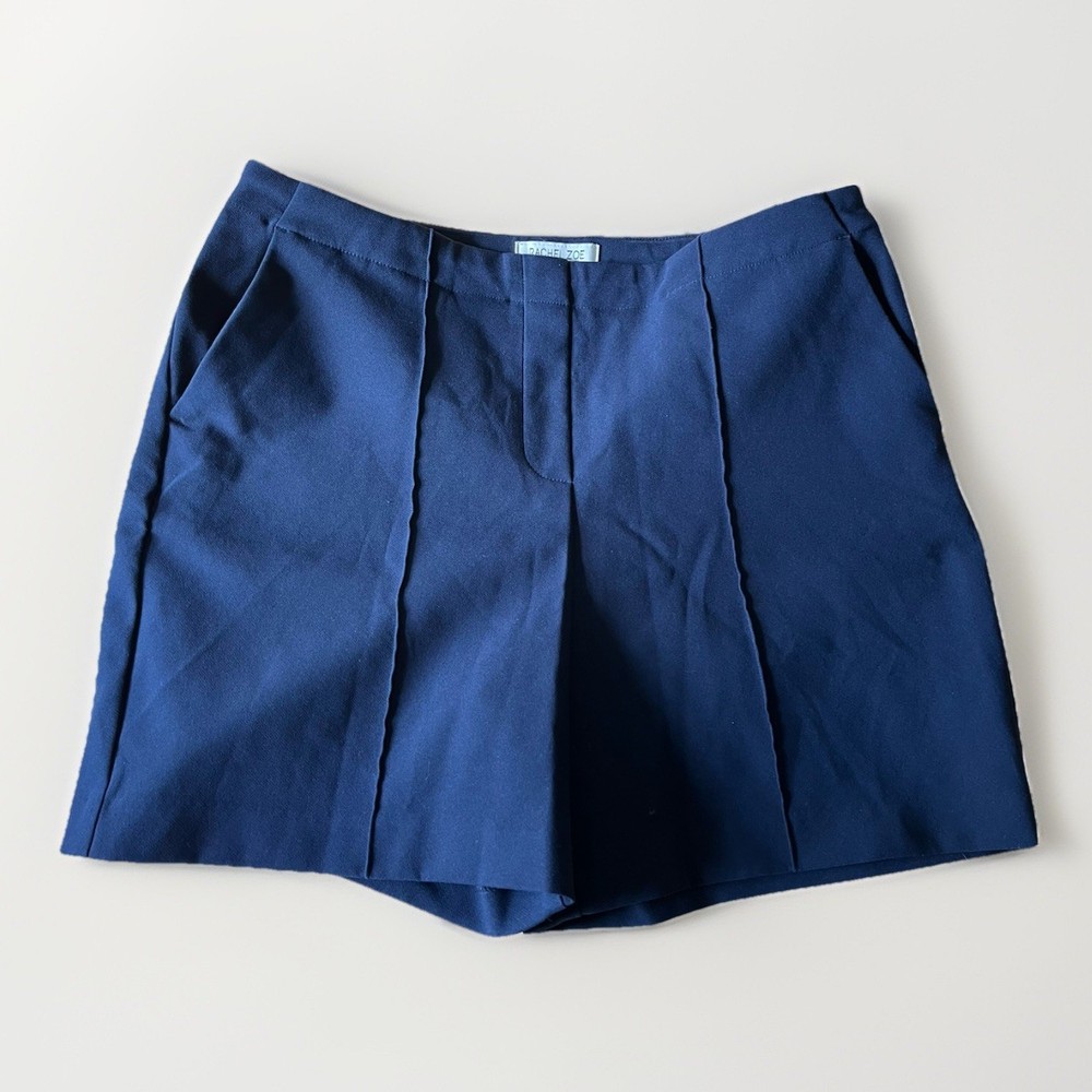 Rachel Zoe Los Angeles New York Navy Blue Shorts with Pockets Size 8 Mid Rise
