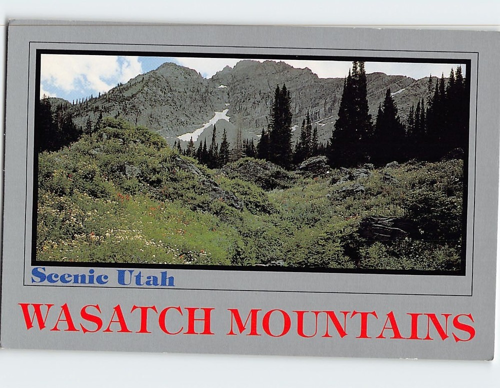 Postcard Wasatch Mountains Scenic Utah USA