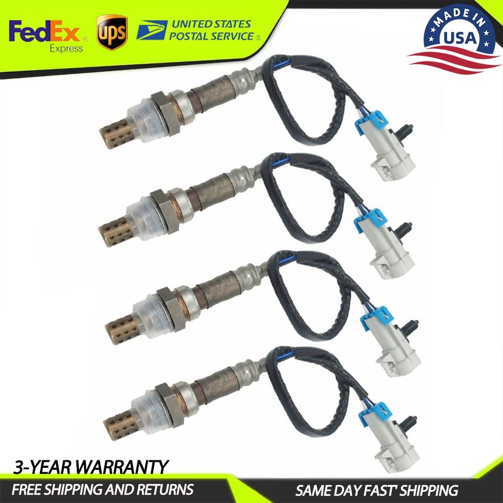Set of 4 Oxygen Sensor For 2003 Chevrolet Tahoe 234-4668 GMC Sierra 1500 5.3L