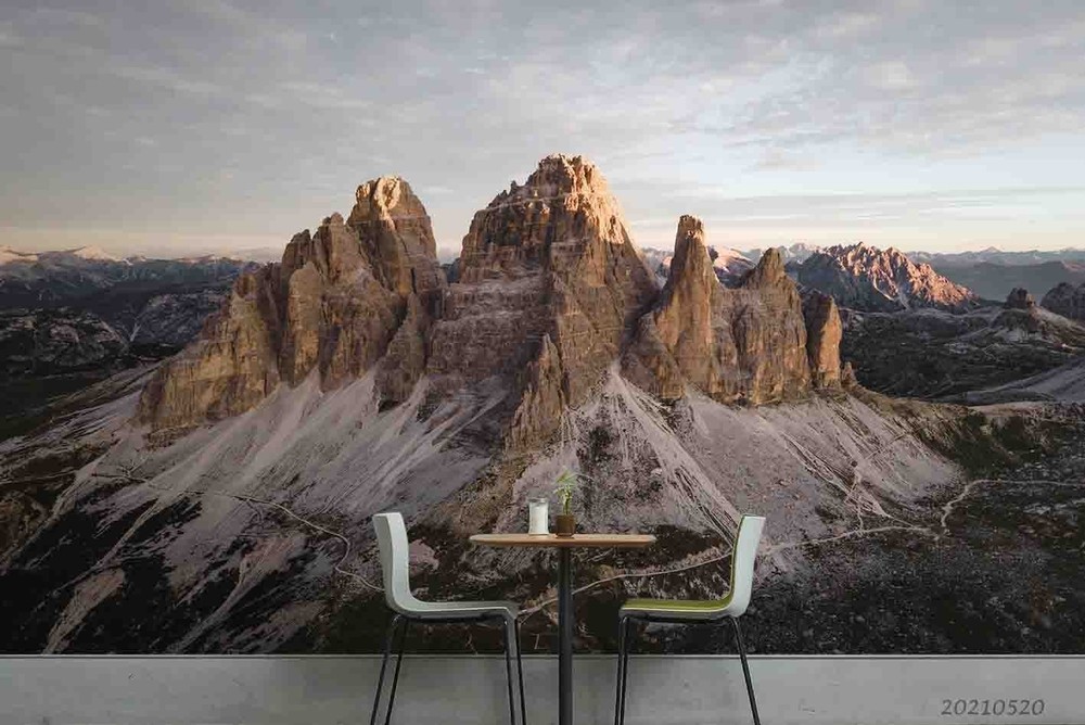 3D Mountain Landscape Wall Murals Wallpaper Murals Wall Sticker
