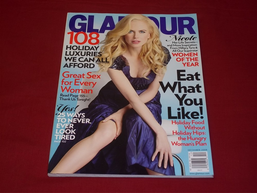 2008 ДЕКАБРЬ ГЛАМУР ЖУРНАЛ - НИКОЛЬ КИДМАН - ПЕРЕДНЯЯ ОБЛОЖКА - PB 2355
