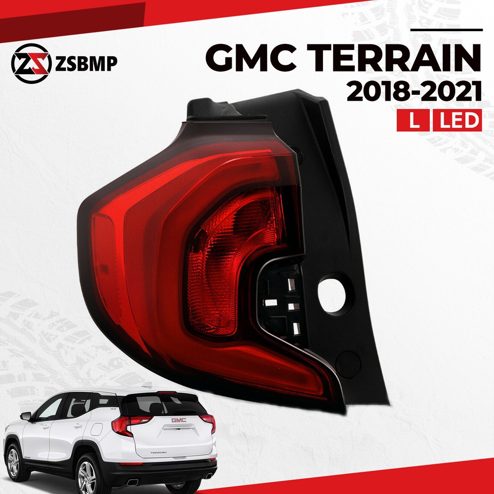 For 2018-2021 GMC Terrain Denali LED Tail Light Rear Lamp Outer Left Driver Side