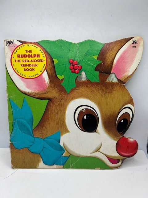 VTG A Golden Shape Book The Rudolph The Red Nosed Reindeer Book 1974