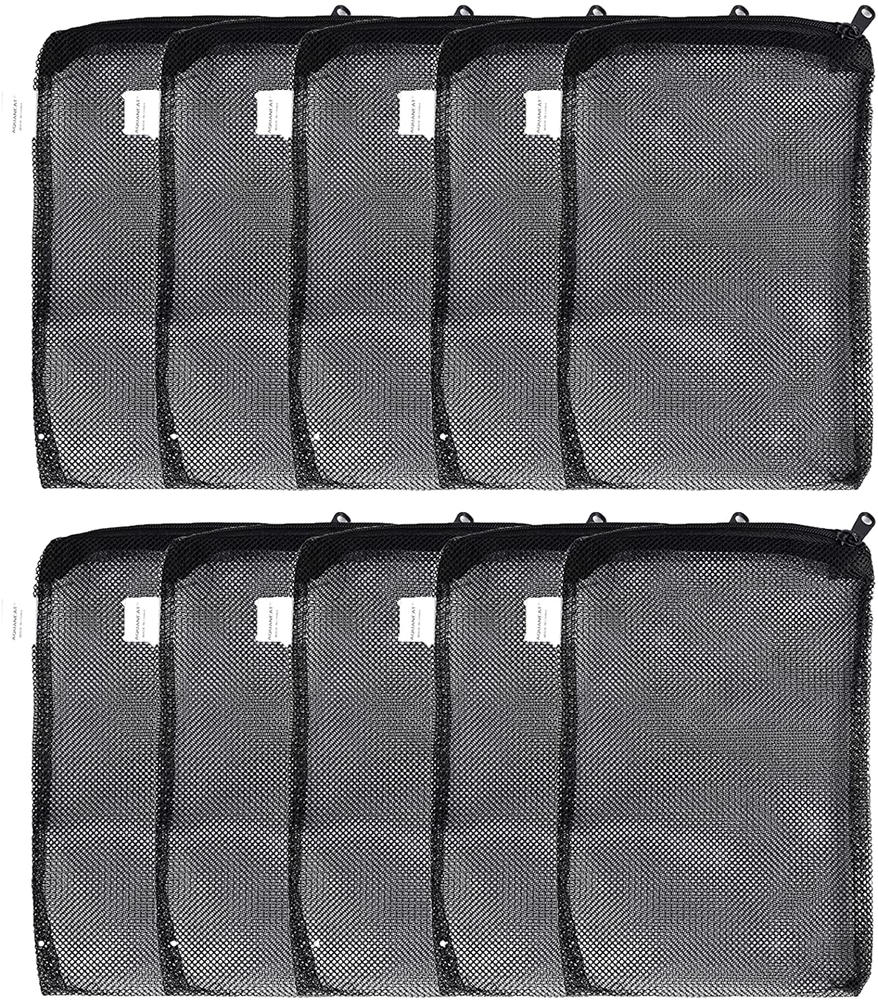 Aquarium Filter Media Bags, Fish Tank Coarse/Fine Mesh Bags, 3”X8”/5.5