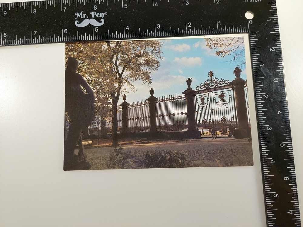 Postcard Gates The Summer Gardens St. Petersburg Russia