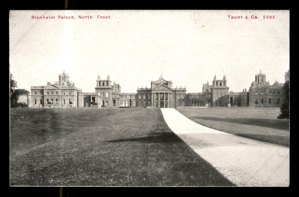Blenheim Palace North Front England UK Driveway Buildings  UNP Postcard