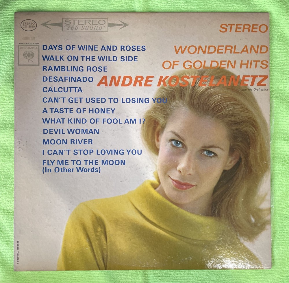 Andre Kostelanetz - Wonderland Of Golden Hits 1963 CS 8839 Record Album VG / VG