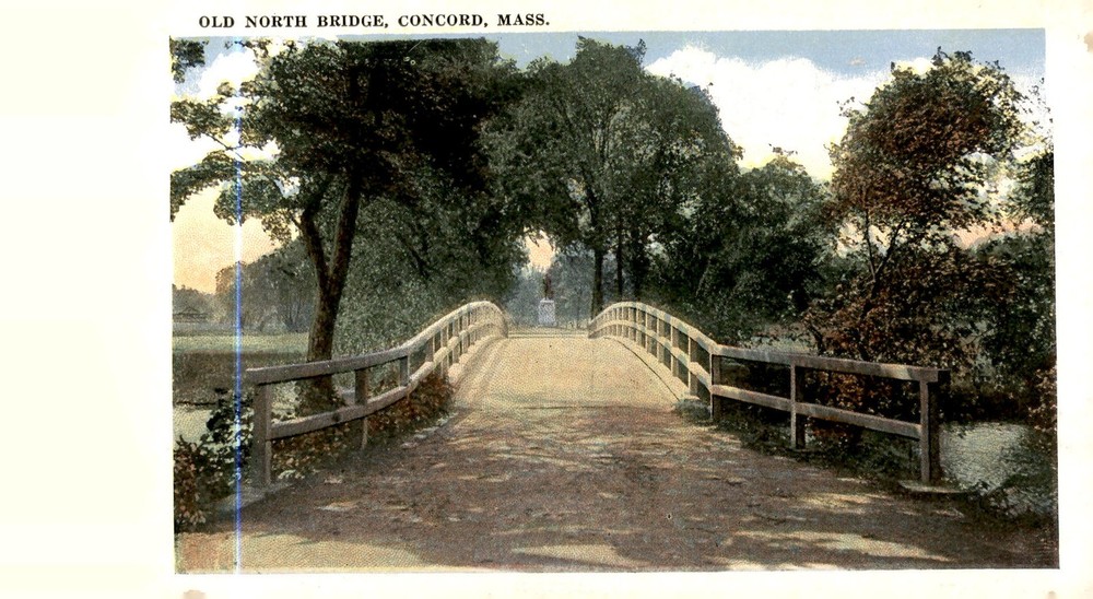 Old North Bridge, Concord, Mass. Postcard