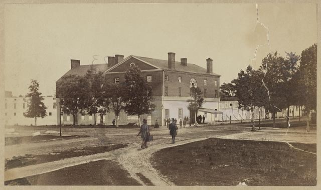 Photo:Washington DC Old Capitol Prison 1864 Civil War Exterior